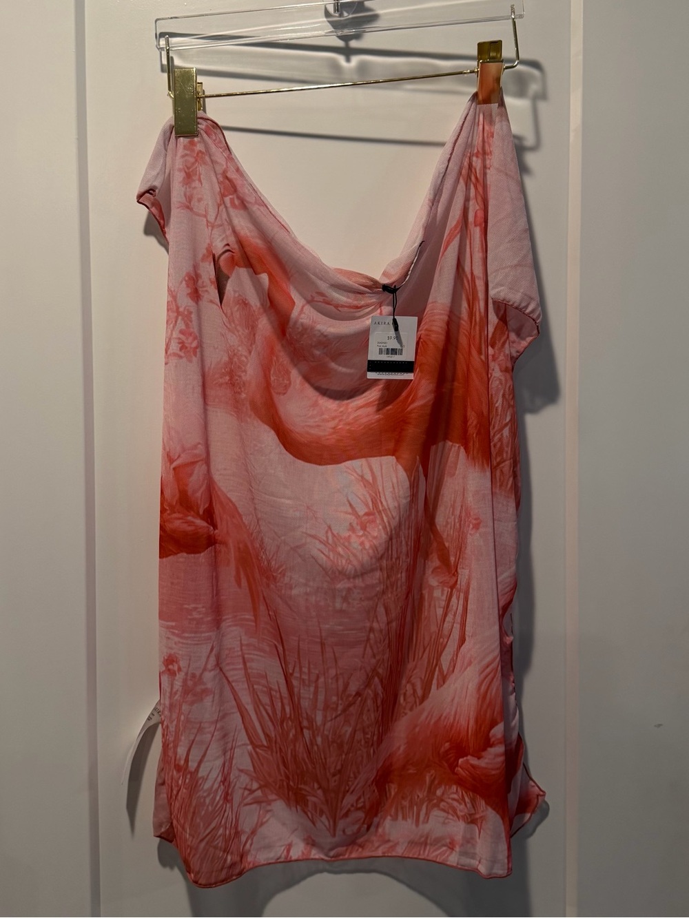 Flamingo Bikini, Skirt, & Scarf 4 Piece Set - Picture 11 of 13